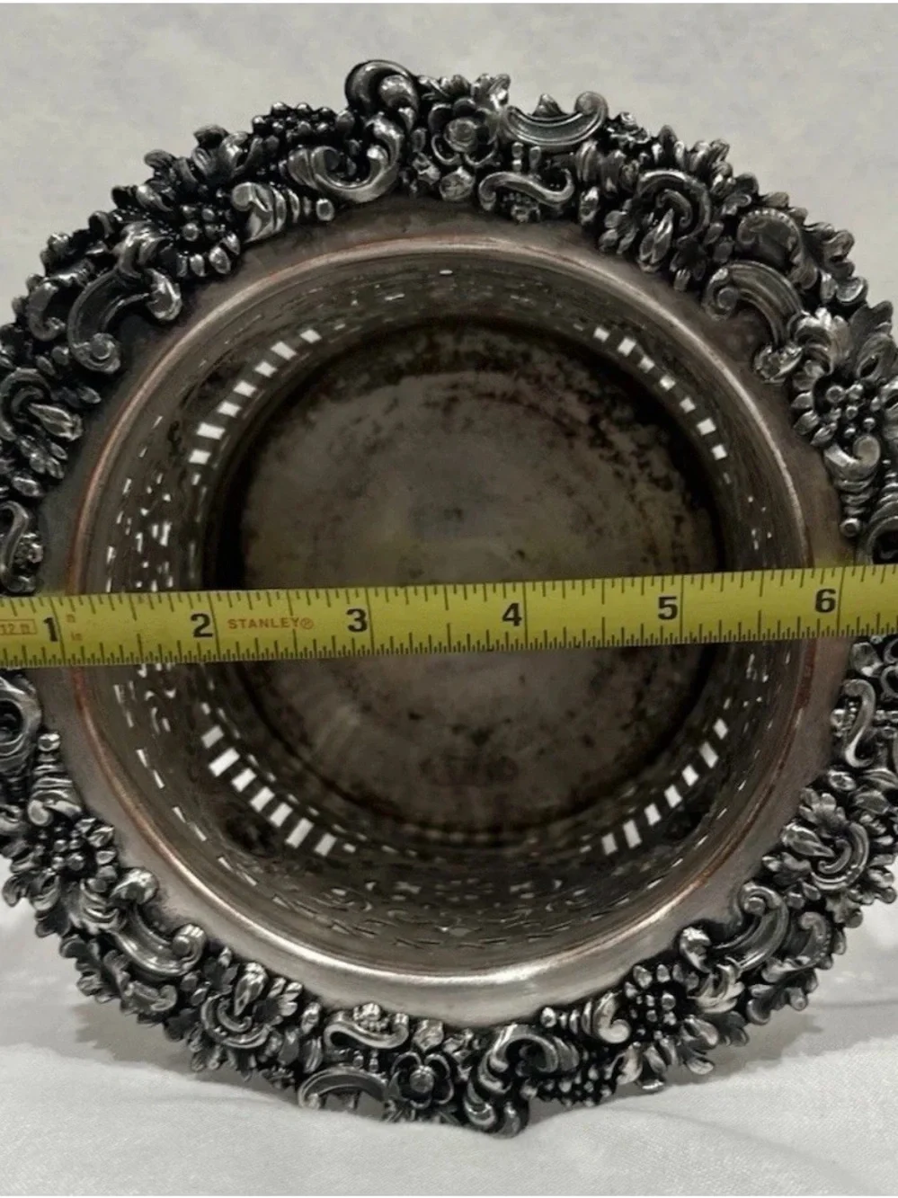 Antique Victorian Sheffield Silver Plate Wine Bottle Holder